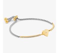 Nomination Milleluci Gold Finish Cubic Zirconia Heart Bracelet 028006/022