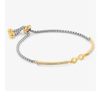 Nomination Milleluci Gold Finish Cubic Zirconia Infinity Bracelet 028006/024
