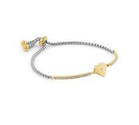 Nomination Milleluci Gold Finish Cubic Zirconia Heart Bracelet 028006/022