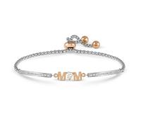 Nomination Milleluci Mum with CZ Rose Gold Tone Adjustable Bracelet 7.2 x 0.49cm, 14-19cm