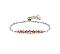 Nomination Milleluci Purple Crystal Stars Bracelet - 14cm