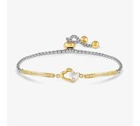 Nomination Milleluci Silver & Gold Double Heart Toggle Bracelet 028021/022