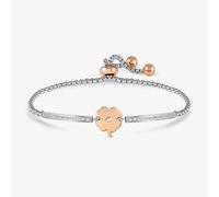 Nomination Milleluci Silver & Rose Gold Clover Toggle Bracelet 028017/006