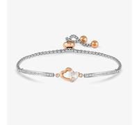 Nomination Milleluci Silver & Rose Gold Sparkling Heart Toggle Bracelet 028020/022