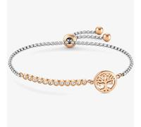 Nomination Milleluci Two-Tone Cubic Zirconia Tree of Life Toggle Bracelet 028009/017