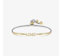 Nomination Milleluci Two Tone Silver Gold Love Toggle Bracelet 028024/001