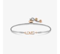 Nomination Milleluci Two Tone Silver Rose Gold Love Toggle Bracelet 028023/001
