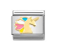 Nomination Multicolour Unicorn Yellow Gold Charm