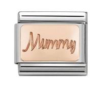 Nominations Nomination Composable Classic Rose Gold Custom Mummy Plate Link