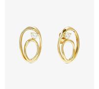 Nomination My Rebel Art Gold Tone Double Oval Stud Earrings 242811/055