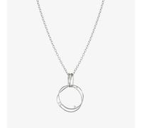 Nomination My Rebel Art Silver & Cubic Zirconia Double Circle Necklace 242821/010