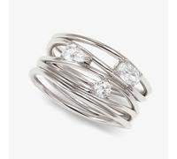Nomination My Rebel Art Silver Cubic Zirconia Multi Wave Ring 242802/010
