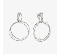 Nomination My Rebel Art Silver Double Big Circle Cubic Zirconia Earrings 242812/010