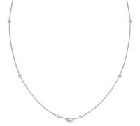Nomination Necklace Bella collection in 925 Sterling Silver and Cubic Zirconia. Shuttles