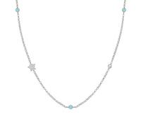 Nomination Necklace Gioie collection in 925 Sterling Silver with Cubic Zirconia and Jade. Star