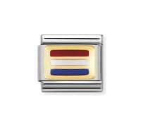 Nomination Netherlands Flag Charm - Stainless Steel