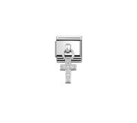 Nomination Nomintion Hanging CZ Cross Silver Shine
