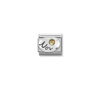 Nomination CLASSIC Silvershine Symbols November Citrine Birthstone Charm 330505/11