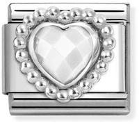 Nomination Opal Heart Dots Charm