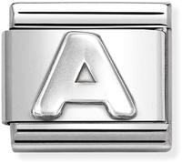 Nomination CLASSIC Composable Oxidised Silver Letter A Charm 330113/01