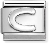Nomination CLASSIC Composable Oxidised Silver Letter C Charm 330113/03