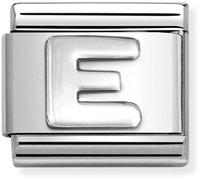 Nomination Plain E Initial Silver Shine Charm