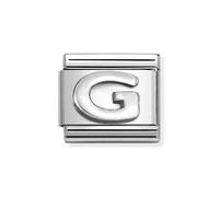 Nomination Plain G Initial Silver Shine Charm