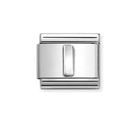 Nomination Oxidised Silver Letter Charm - Letter I