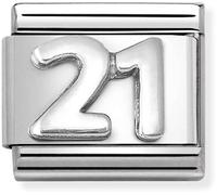 Nomination CLASSIC Composable Oxidised Silver 21 Charm 330101/57