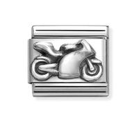 Nomination Oxidized Motorbike Silver Shine Charm