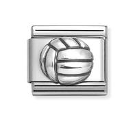 Nomination Oxidized Volley Ball Silver Shine Charm