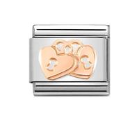 Nomination CLASSIC Composable Romance Padlock Hearts Charm 430104/39