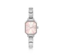 Nomination Classic Paris Rectangular Pink Dial Stainless Steel Watch
