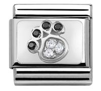 Nomination CLASSIC Silvershine My Family Paw Print Charm 330304/14