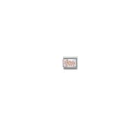 Nomination Peach Flowers Rose Gold Charm