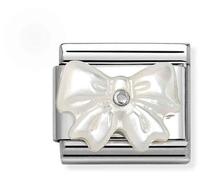 Nomination Pearlescent Bow Charm
