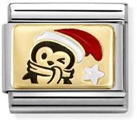 Nomination Penguin Red Hat Charm