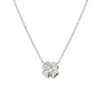 Nomination Petit Sparkle CZ Four-Leaf Clover Necklace 0.9 x 0.9cm, 38-44cm