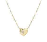 Nomination Gold Petit Sparkle Heart Necklace - 38cm