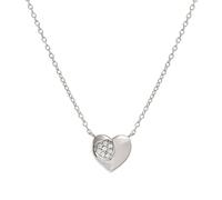 Nomination Petit Sparkle CZ Heart Necklace 1 x 0.9cm, 38-44cm