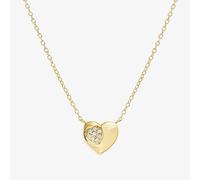 Nomination Gold Petit Sparkle Heart Necklace - 38cm