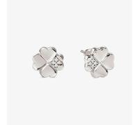 Nomination Silver Petit Sparkle Clover Stud Earrings