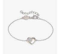 Nomination Silver Petit Sparkle Heart Bracelet - 16cm