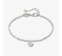 Nomination Silver Petit Sparkle Heart Tennis Bracelet