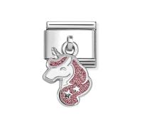 Nomination Pink and White Unicorn Charm