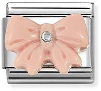 Nomination CLASSIC Silvershine Pink Bow Charm 330509/21