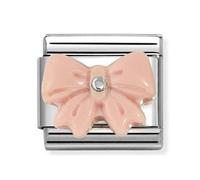 Nomination CLASSIC Silvershine Pink Bow Charm 330509/21