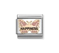 Nomination Classic Rose Gold Pink Happiness Butterfly Charm 430202/49
