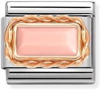 Nomination Pink Coral Baguette Stone Charm