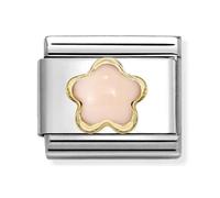 Nomination Coral Pink Flower Charm